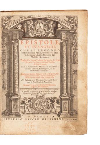 CATHOLIC LITURGY  Epistole, et Evangelii, che si leggono tutto lanno alle Messe, secondo lUso della S. Romana Chiesa.  1614